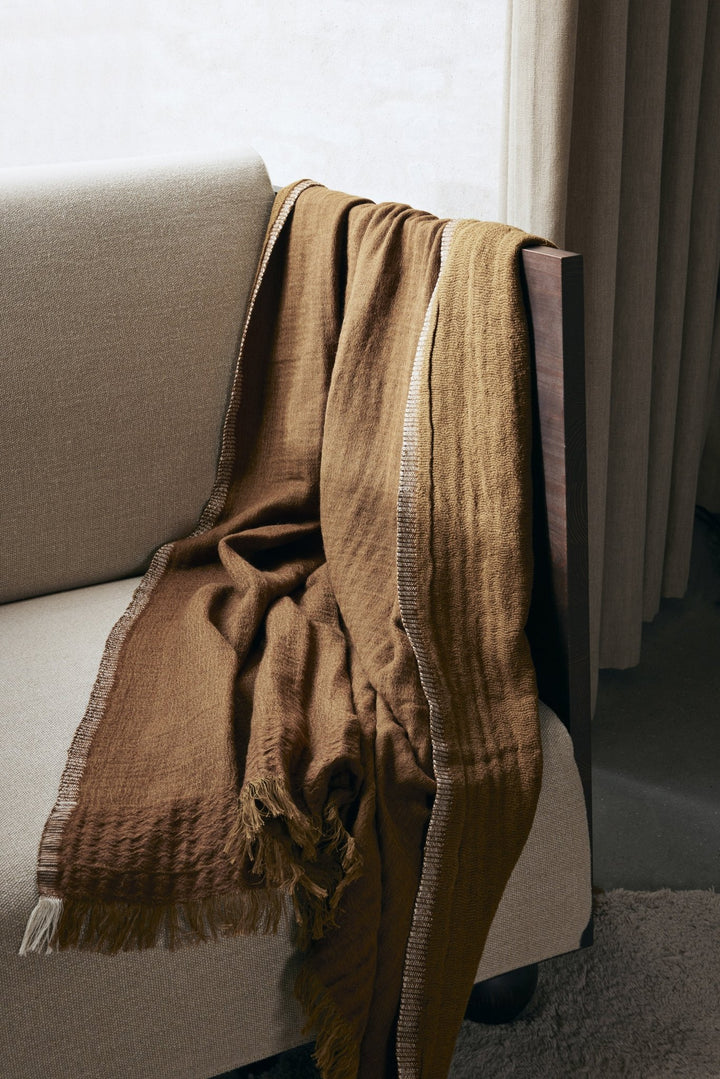 Weaver Throw - Ferm Living - Blankets + Throws + Pillows - Grey Green - HORNE