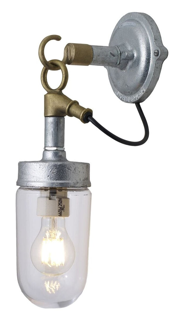 Well Glass Wall Light 7679 - Davey Lighting - Outdoor Lights - Frosted Glass - HORNE