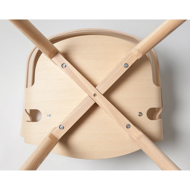 Wick Chair - Design House Stockholm - Chairs - Oak Seat/Grey Swivel Base - Add Anthracite Seat Cushion - HORNE