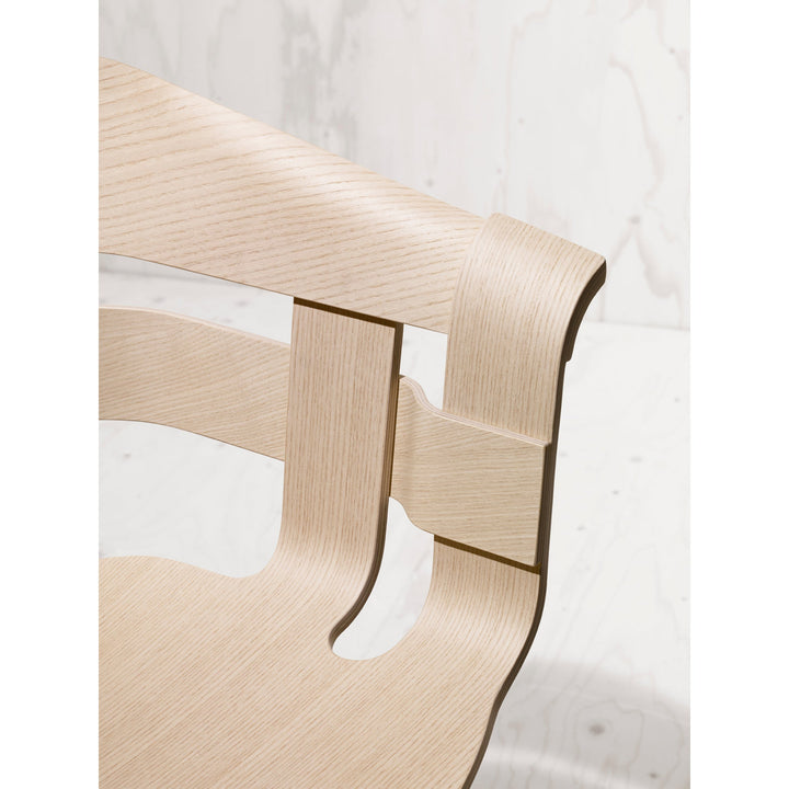 Wick Chair - Design House Stockholm - Chairs - Oak Seat/Grey Swivel Base - Add Anthracite Seat Cushion - HORNE