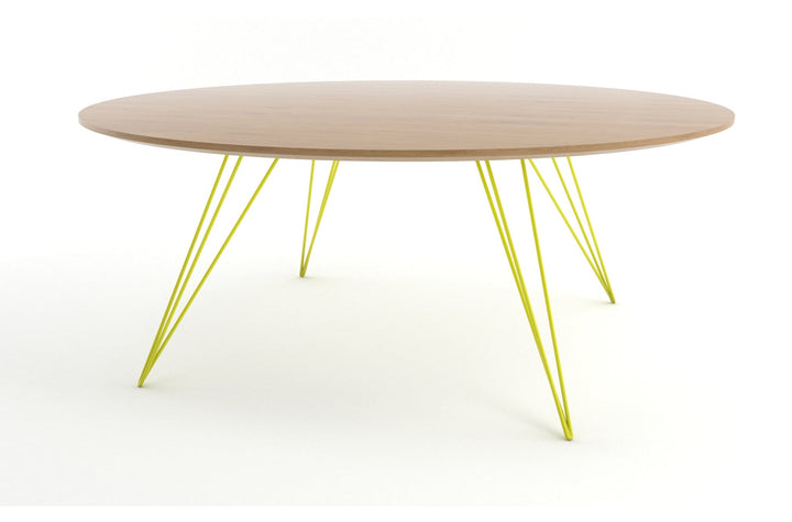 Williams Coffee Table - Large Circle - Tronk - Tables + Desks - White Oak - Yellow - HORNE