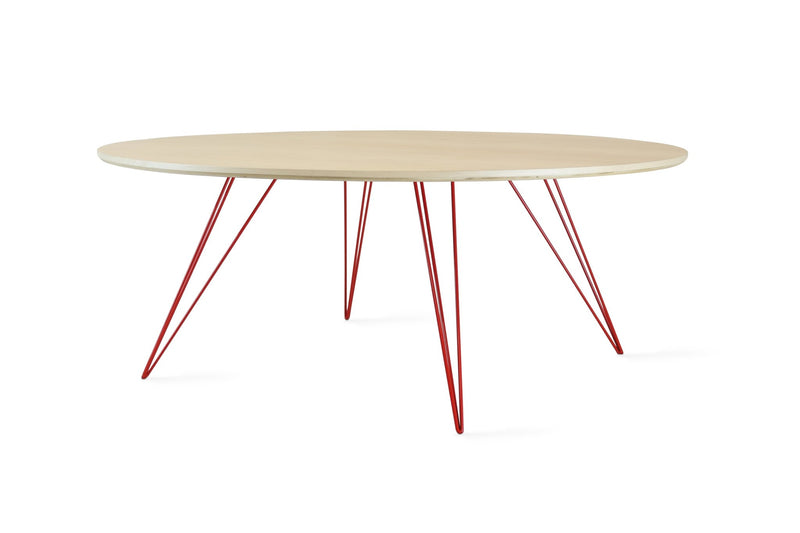 Williams Coffee Table - Large Circle - Tronk - Tables + Desks - Maple - Blood Red - HORNE