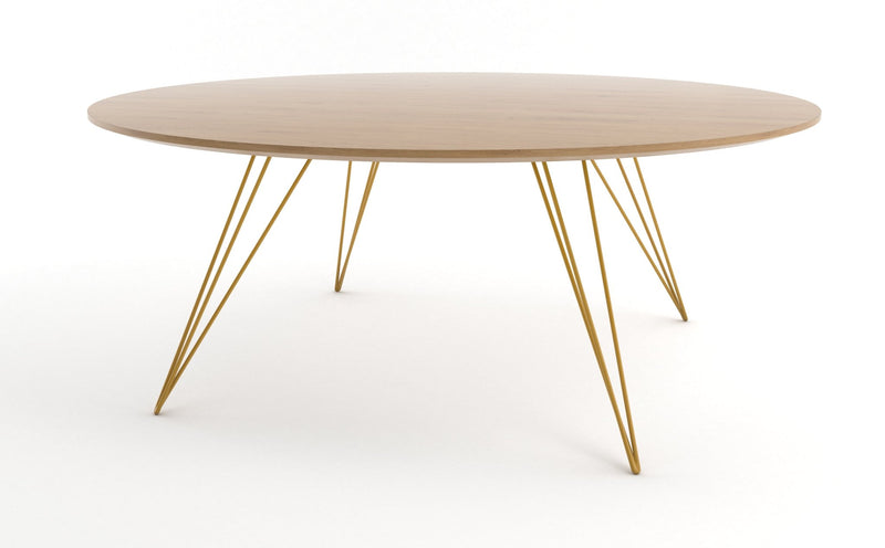 Williams Coffee Table - Large Circle - Tronk - Tables + Desks - Maple - Blood Red - HORNE