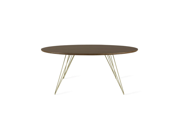 Williams Coffee Table - Large Circle - Tronk - Tables + Desks - Walnut - Brassy Gold - HORNE