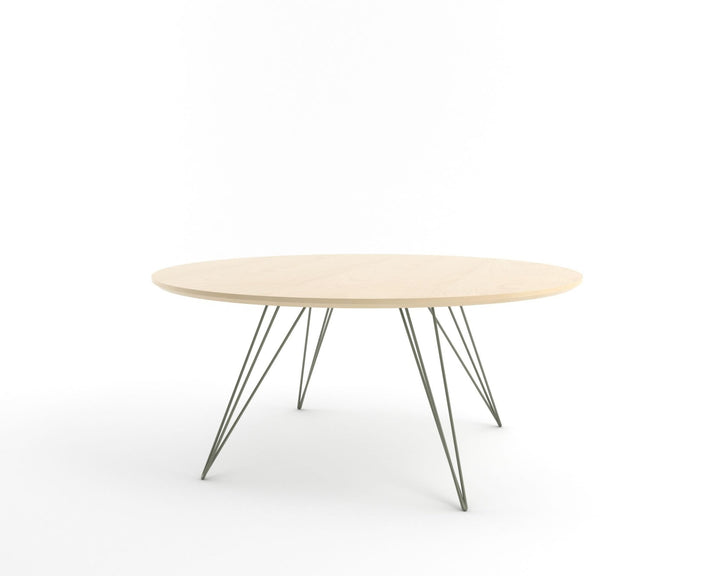 Williams Coffee Table - Large Circle - Tronk - Tables + Desks - Maple - Prairie Green - HORNE