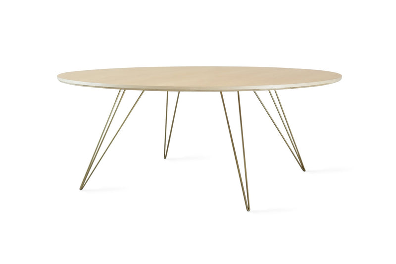 Williams Coffee Table - Large Circle - Tronk - Tables + Desks - Maple - Blood Red - HORNE