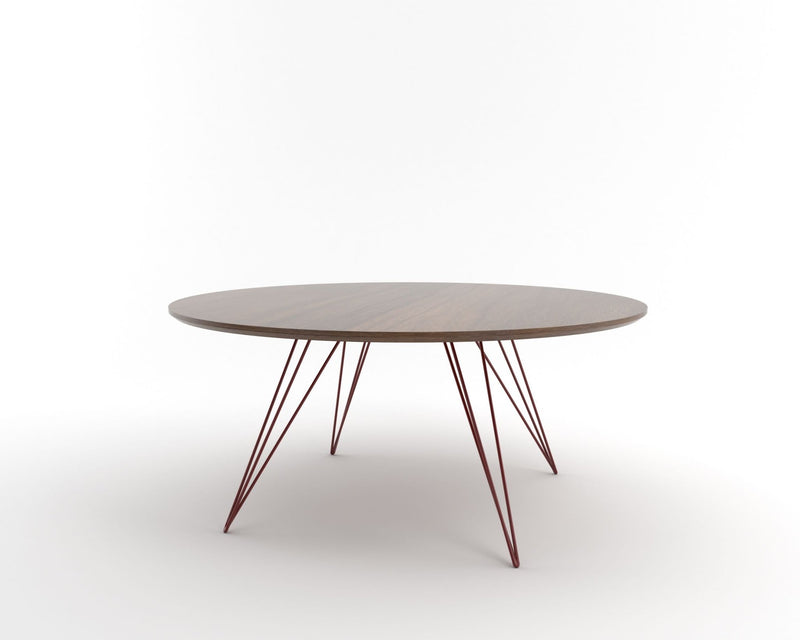Williams Coffee Table - Large Circle - Tronk - Tables + Desks - Maple - Blood Red - HORNE