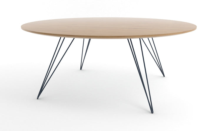 Williams Coffee Table - Large Circle - Tronk - Tables + Desks - White Oak - Navy - HORNE