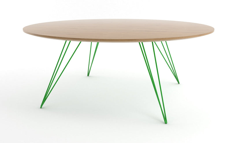 Williams Coffee Table - Large Circle - Tronk - Tables + Desks - Maple - Blood Red - HORNE