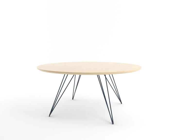 Williams Coffee Table - Large Circle - Tronk - Tables + Desks - Maple - Navy - HORNE