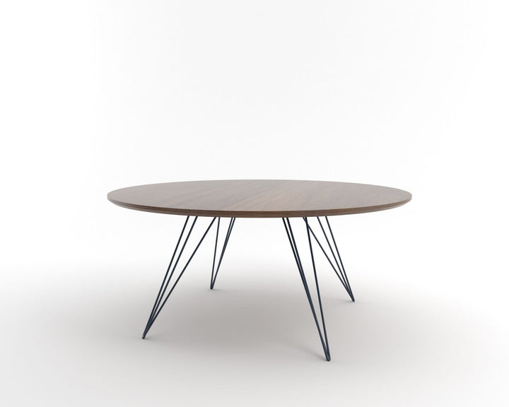 Williams Coffee Table - Large Circle - Tronk - Tables + Desks - Walnut - Navy - HORNE