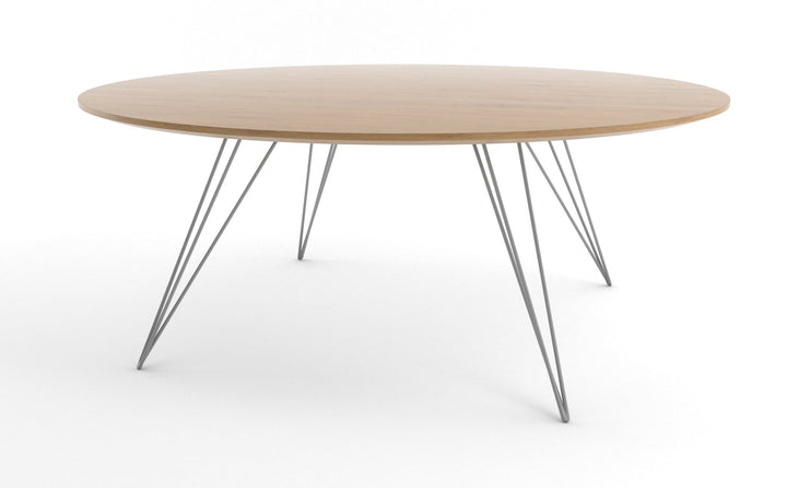 Williams Coffee Table - Large Circle - Tronk - Tables + Desks - White Oak - Gray - HORNE