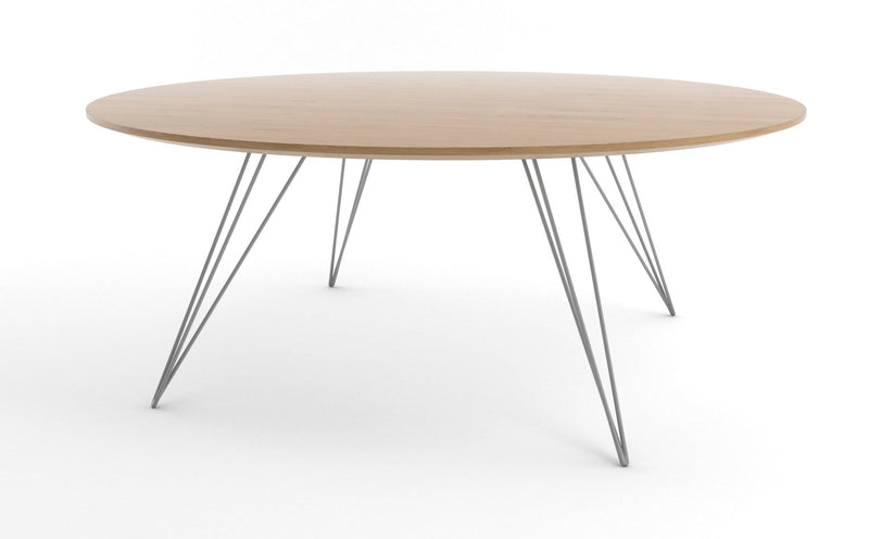 Williams Coffee Table - Large Circle - Tronk - Tables + Desks - Maple - Blood Red - HORNE