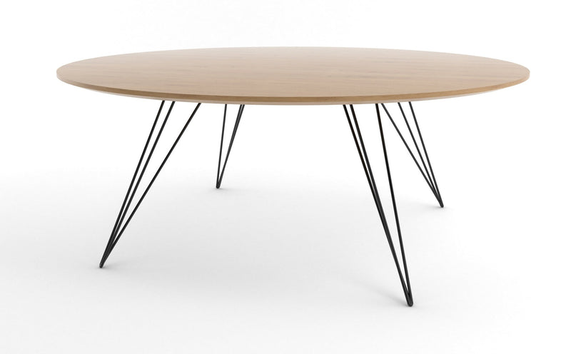 Williams Coffee Table - Large Circle - Tronk - Tables + Desks - Maple - Blood Red - HORNE