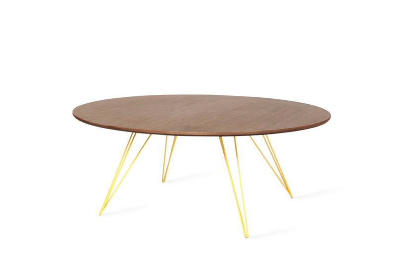 Williams Coffee Table - Large Circle - Tronk - Tables + Desks - Maple - Blood Red - HORNE