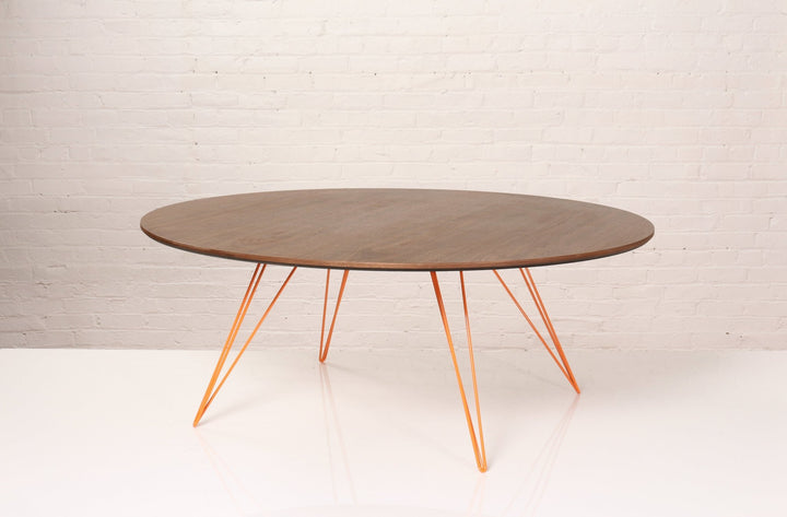 Williams Coffee Table - Large Oval - Tronk - Tables + Desks - Walnut - Orange - HORNE