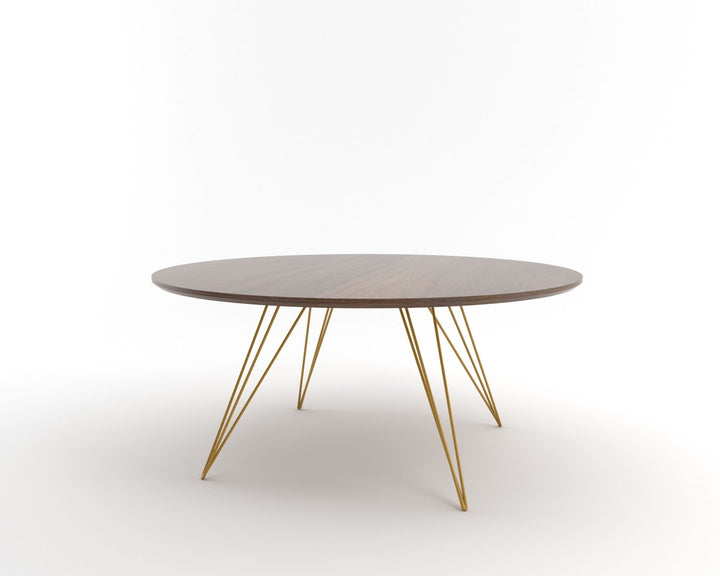 Williams Coffee Table - Large Oval - Tronk - Tables + Desks - Walnut - Mustard - HORNE