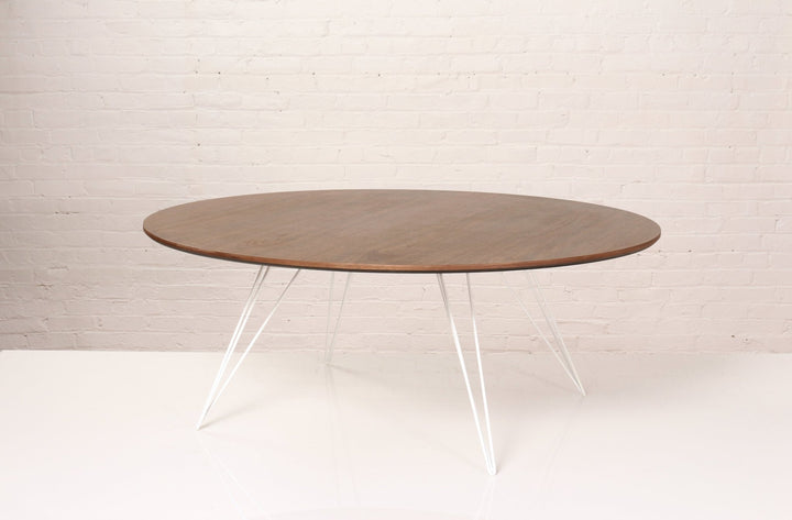 Williams Coffee Table - Large Oval - Tronk - Tables + Desks - Walnut - White - HORNE