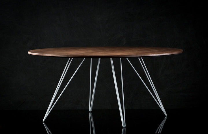 Williams Coffee Table - Large Oval - Tronk - Tables + Desks - Walnut - Brassy Gold - HORNE