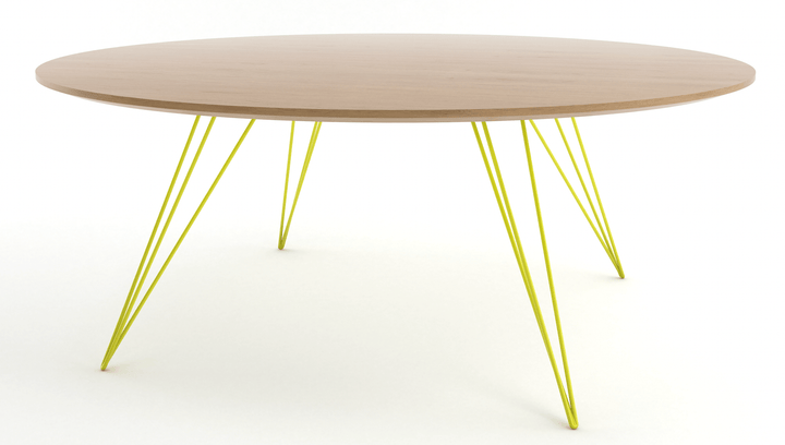 Williams Coffee Table - Large Oval - Tronk - Tables + Desks - White Oak - Yellow - HORNE