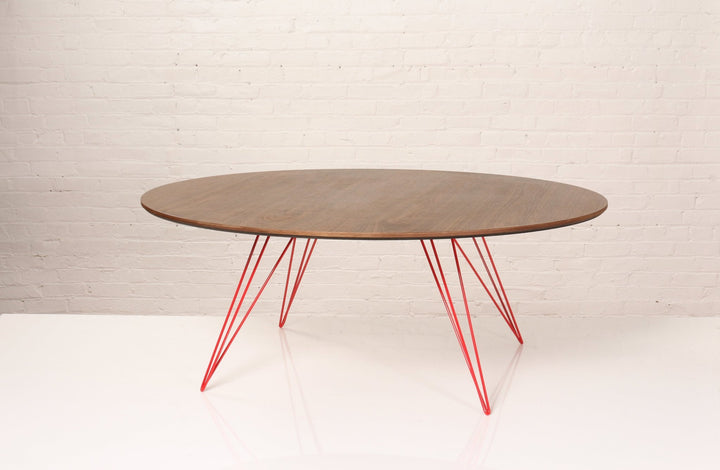 Williams Coffee Table - Large Oval - Tronk - Tables + Desks - Walnut - Red - HORNE