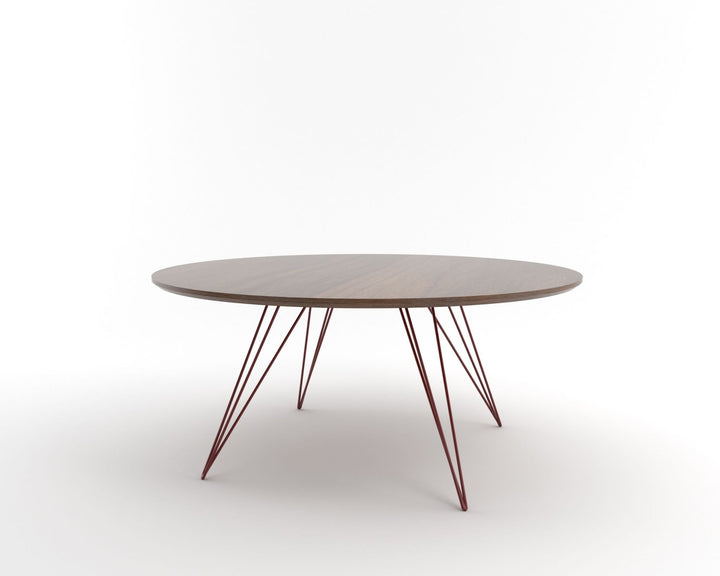 Williams Coffee Table - Large Oval - Tronk - Tables + Desks - Walnut - Blood Red - HORNE