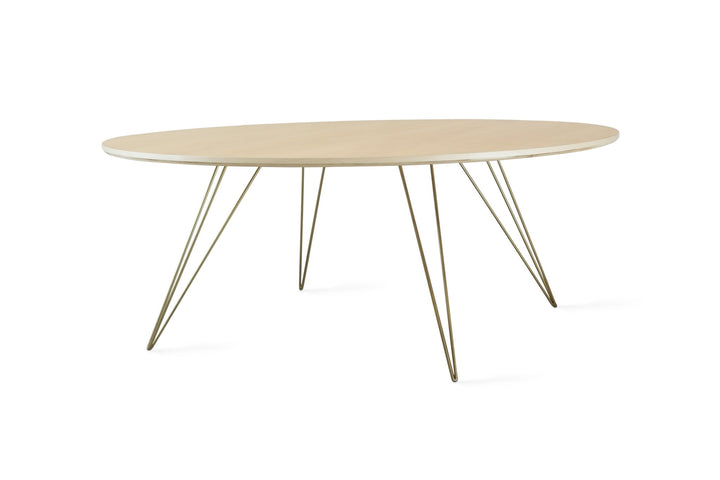 Williams Coffee Table - Large Oval - Tronk - Tables + Desks - Maple - Brassy Gold - HORNE