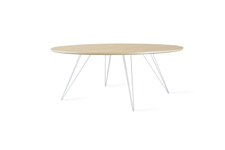 Williams Coffee Table - Large Oval - Tronk - Tables + Desks - Maple - White - HORNE