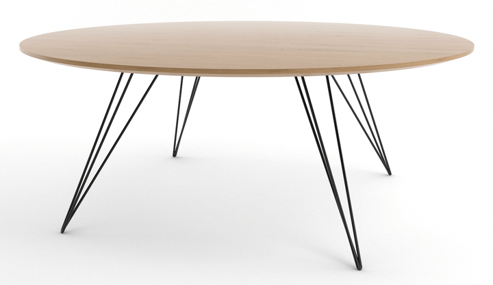 Williams Coffee Table - Large Oval - Tronk - Tables + Desks - White Oak - Black - HORNE