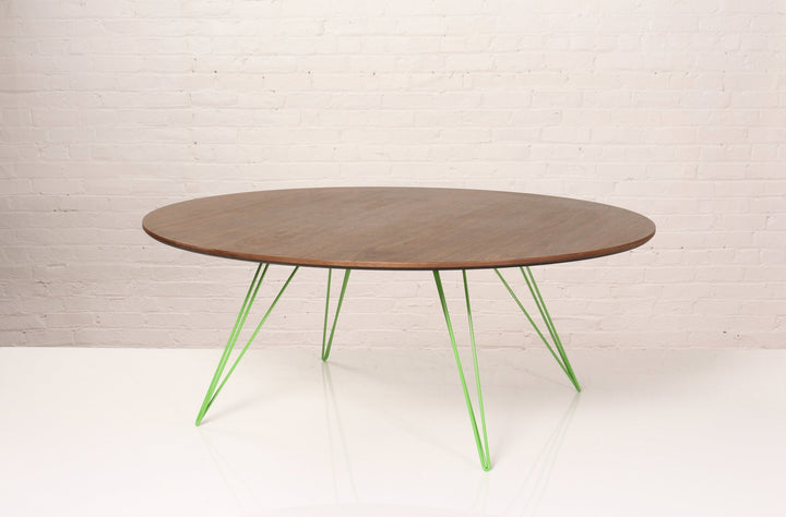 Williams Coffee Table - Large Oval - Tronk - Tables + Desks - Walnut - Green - HORNE