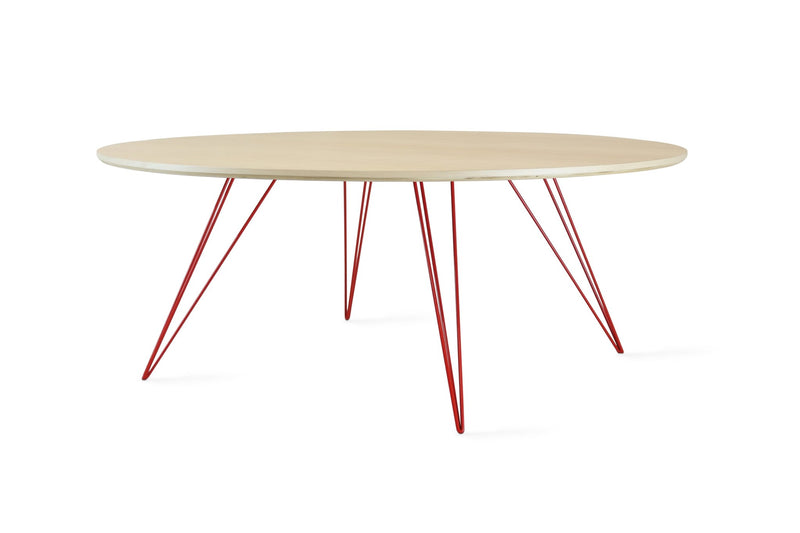 Williams Coffee Table - Large Oval - Tronk - Tables + Desks - Maple - Blood Red - HORNE