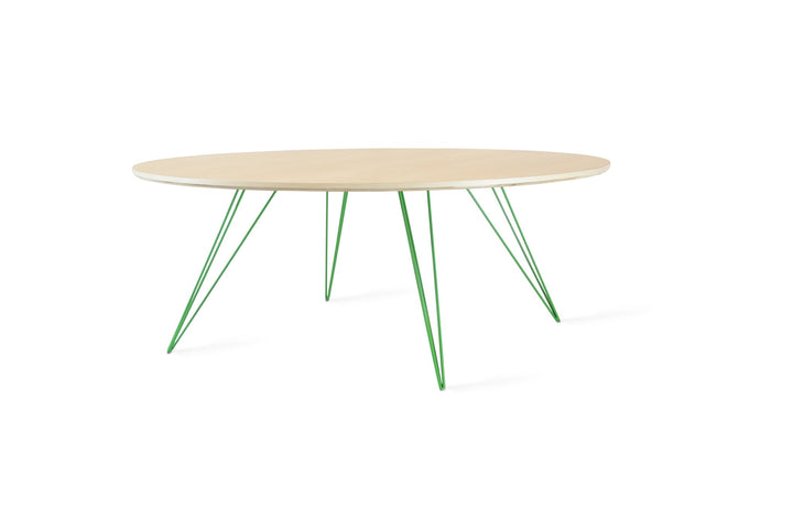 Williams Coffee Table - Large Oval - Tronk - Tables + Desks - Maple - Green - HORNE