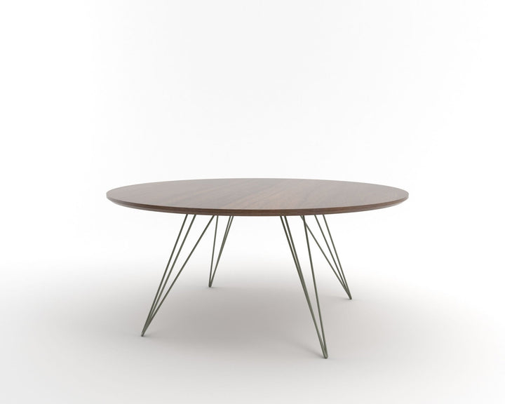 Williams Coffee Table - Large Oval - Tronk - Tables + Desks - Walnut - Prairie Green - HORNE