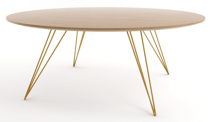 Williams Coffee Table - Large Oval - Tronk - Tables + Desks - White Oak - Mustard - HORNE