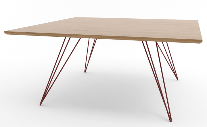 Williams Coffee Table - Large Rectangle - Tronk - Tables + Desks - White Oak - Blood Red - HORNE