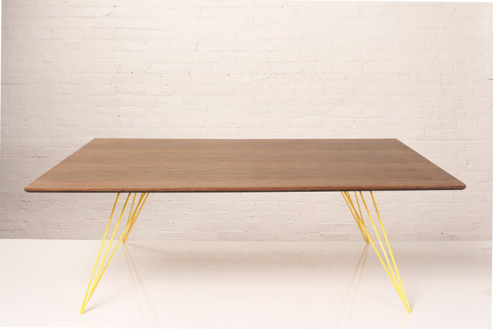Williams Coffee Table - Large Rectangle - Tronk - Tables + Desks - Walnut - Yellow - HORNE