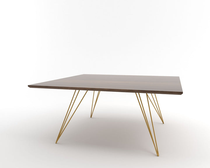Williams Coffee Table - Large Rectangle - Tronk - Tables + Desks - Walnut - Mustard - HORNE