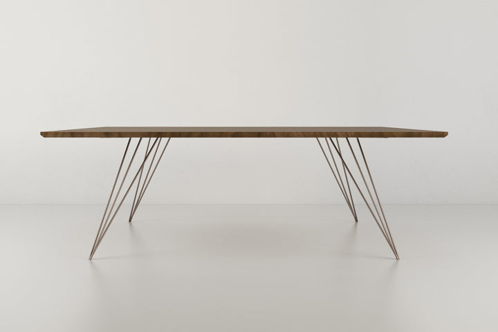 Williams Coffee Table - Large Rectangle - Tronk - Tables + Desks - Walnut - Rose Copper - HORNE
