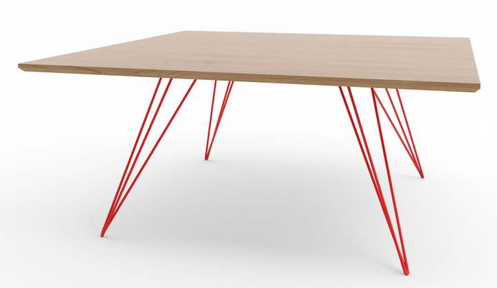 Williams Coffee Table - Large Rectangle - Tronk - Tables + Desks - White Oak - Red - HORNE