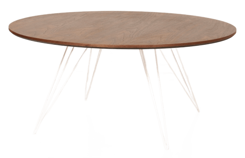 Williams Coffee Table - Small Circle - Tronk - Tables + Desks - Walnut - Brassy Gold - HORNE