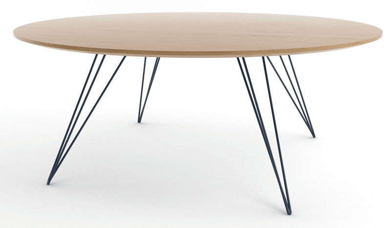 Williams Coffee Table - Small Circle - Tronk - Tables + Desks - Walnut - Brassy Gold - HORNE