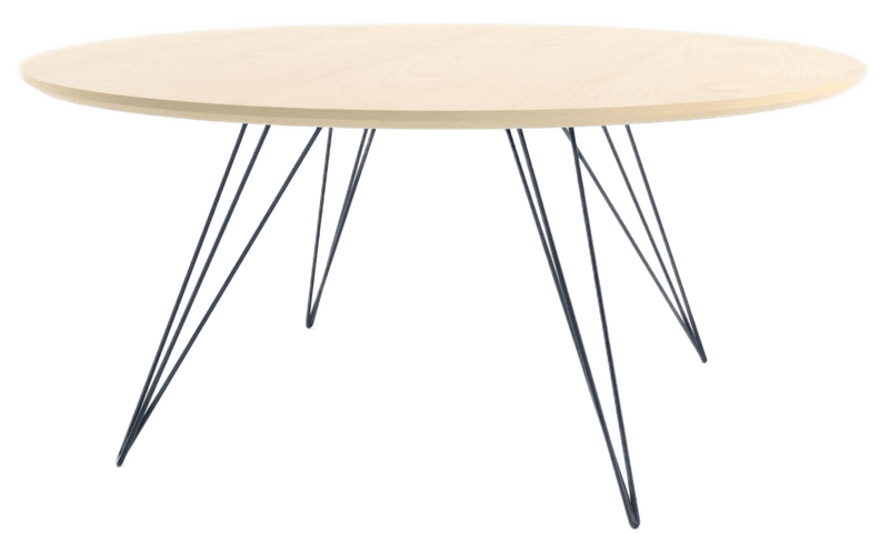 Williams Coffee Table - Small Circle - Tronk - Tables + Desks - Walnut - Brassy Gold - HORNE