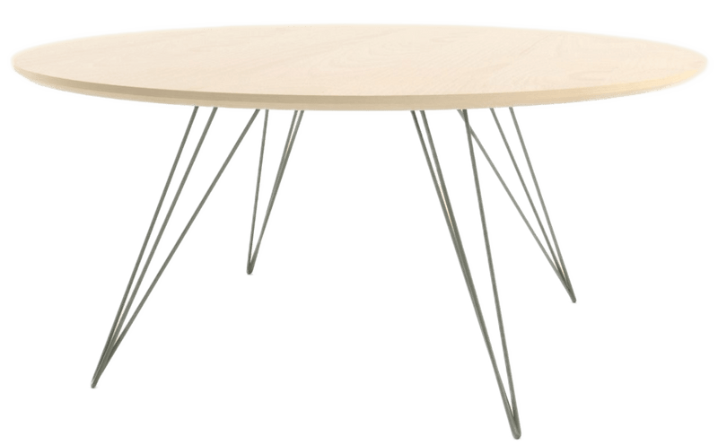 Williams Coffee Table - Small Circle - Tronk - Tables + Desks - Walnut - Brassy Gold - HORNE