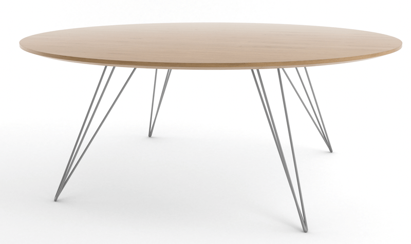 Williams Coffee Table - Small Circle - Tronk - Tables + Desks - Walnut - Brassy Gold - HORNE