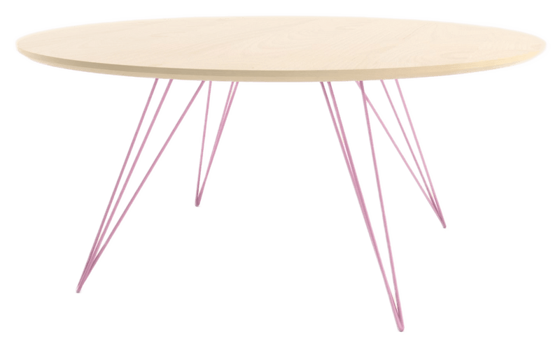 Williams Coffee Table - Small Circle - Tronk - Tables + Desks - Walnut - Brassy Gold - HORNE