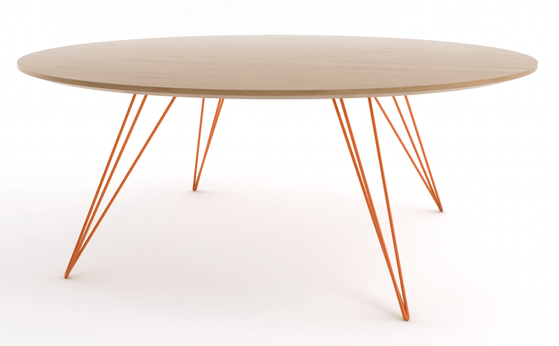 Williams Coffee Table - Small Circle - Tronk - Tables + Desks - Walnut - Brassy Gold - HORNE