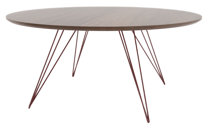 Williams Coffee Table - Small Circle - Tronk - Tables + Desks - Walnut - Brassy Gold - HORNE