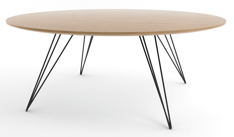 Williams Coffee Table - Small Circle - Tronk - Tables + Desks - Walnut - Brassy Gold - HORNE