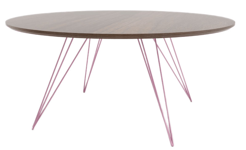 Williams Coffee Table - Small Circle - Tronk - Tables + Desks - Walnut - Brassy Gold - HORNE