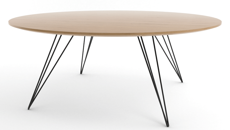 Williams Coffee Table - Small Oval - Tronk - Tables + Desks - Maple - Blood Red - HORNE